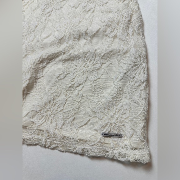 Abercrombie & Fitch Long Sleeve Lace Body-Con Mini Dress Size Small - Picture 14 of 16